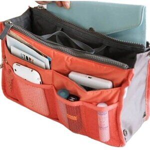 Organizer for Purse Backpack Car or Shelf Orange